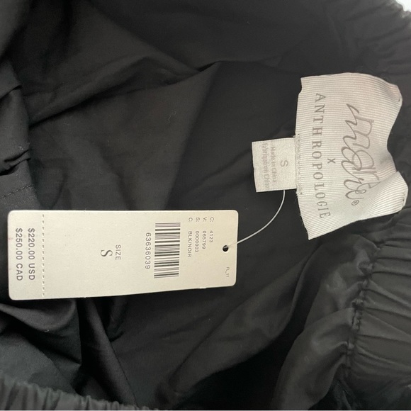 NWT Anthropologie Mare Mare Black Off-the-Shoulder Belted Jumpsuit Size S - Picture 12 of 12